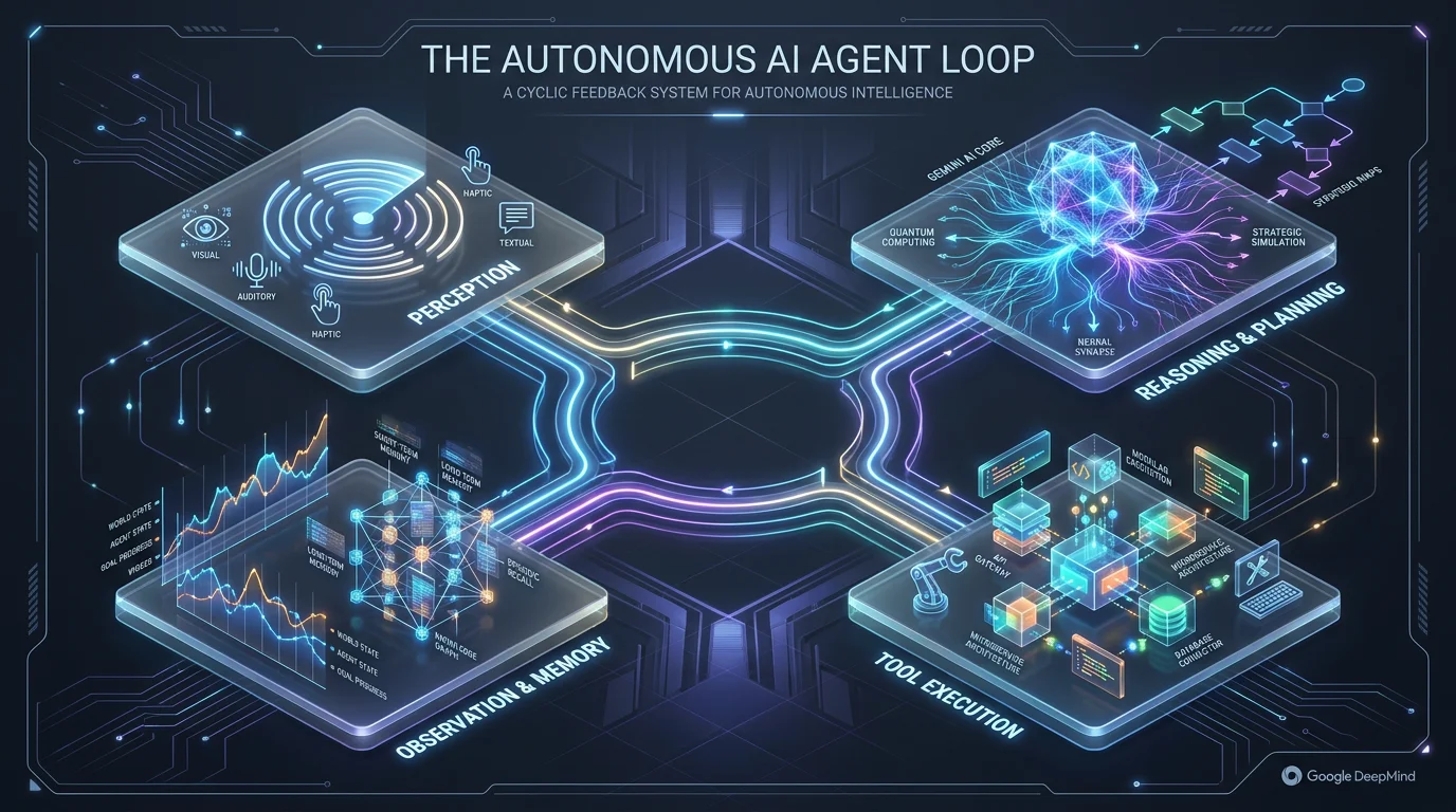 The Autonomous AI Agent Loop (Dark)